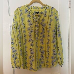 Floral Yellow Blouse